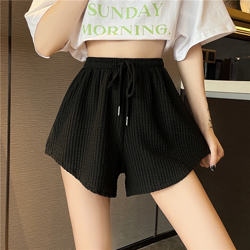 Quần Short Dây Rút Ống Rộng Thời Trang Mùa Hè Cho Nữ