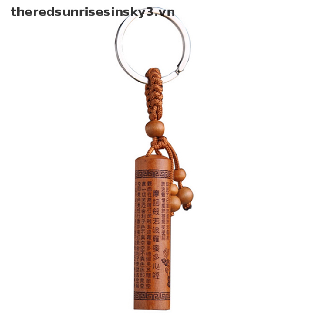 Móc khóa hình phật bằng gỗ dùng làm quà tặng