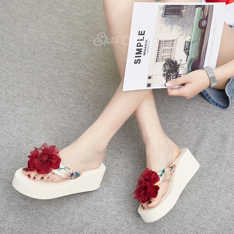 Dép Xỏ Ngón Đế Dày Chống Trượt Thời Trang Mùa Hè Cho Nữ