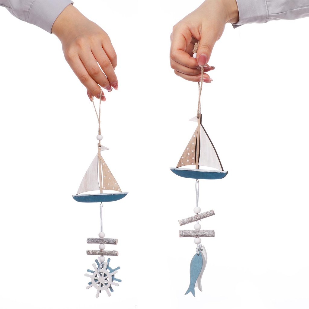 1 Thuyền Buồm Treo Trang Trí Nhà Cửa