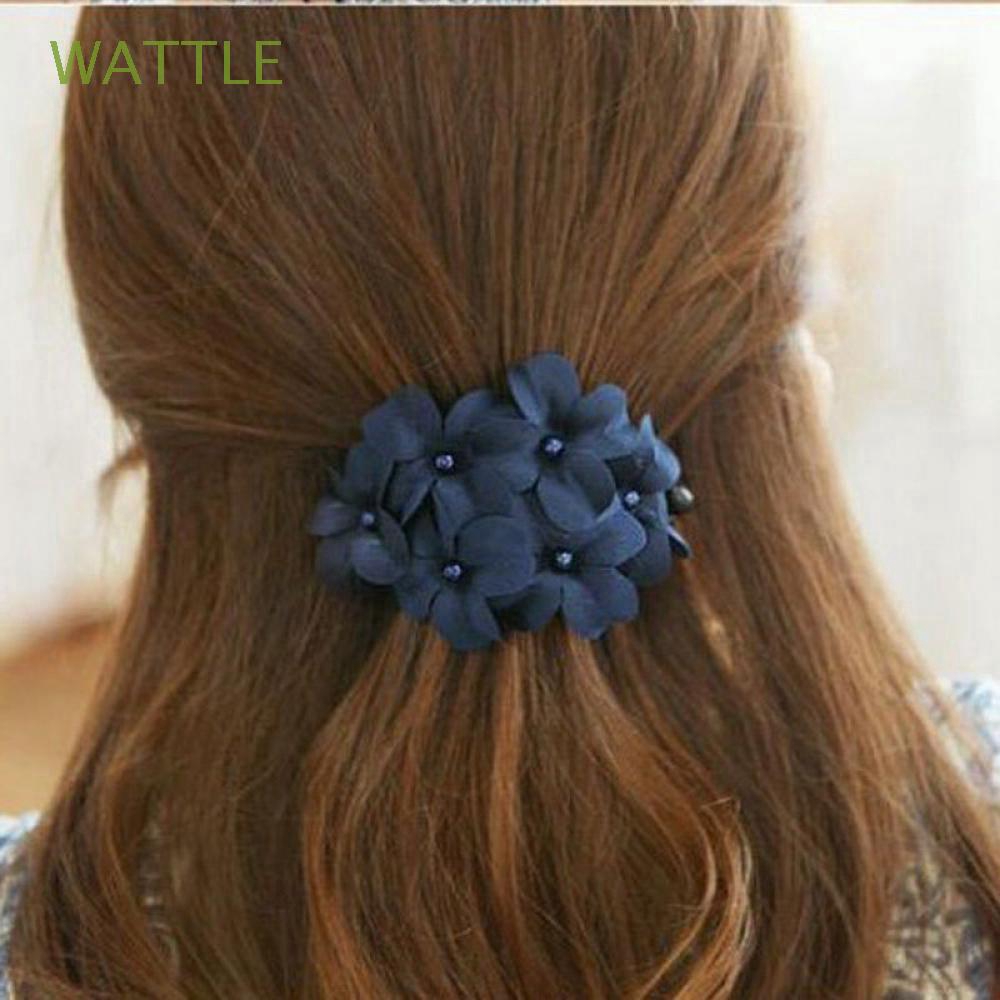 Kẹp tóc phối hoa thời trang cho nữ