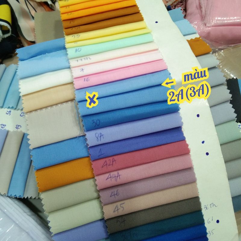 Vải Kate Silk Màu Xanh Da Trời | Biển Nhạt | 2A/3A