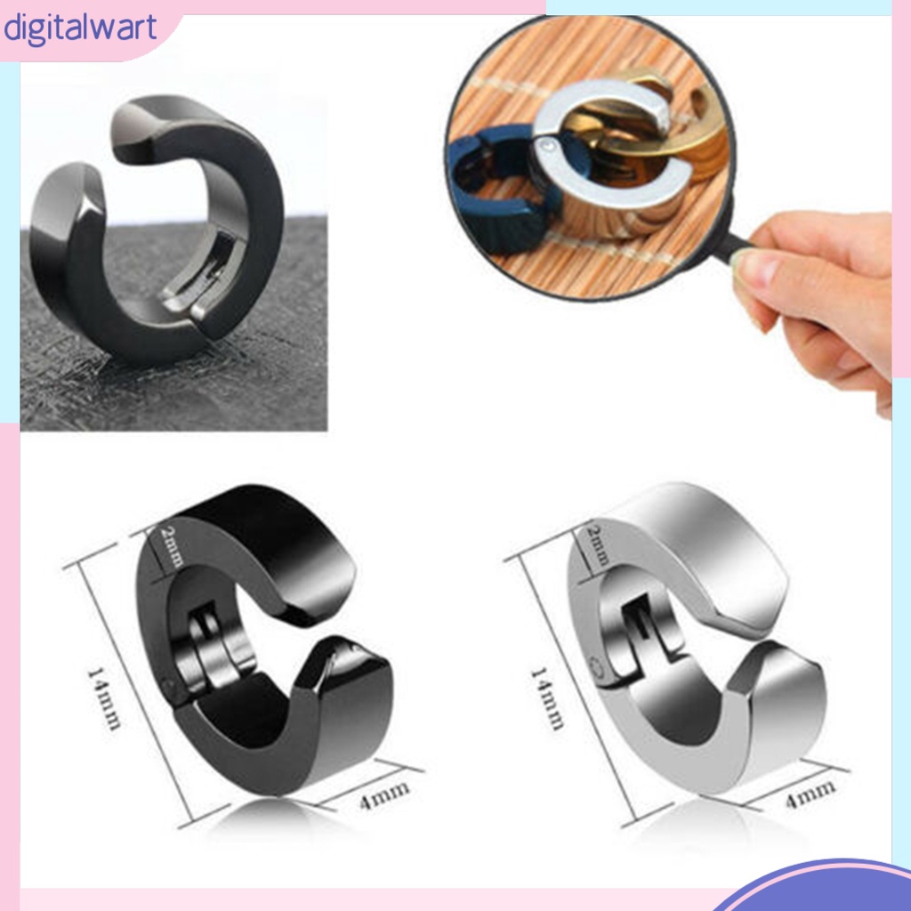 Khuyên kẹp vành tai không cần xỏ bằng thép titan thời trang cá tính