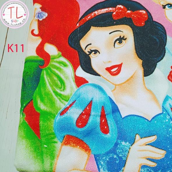 Khăn tắm - Khăn tắm choàng có mũ màu hồng ba nàng công chúa - Đồ dùng cho bé - Khăn tắm cho bé