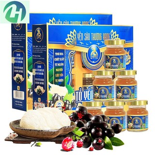 Nước Yến Evernest Đường Phèn 15% tổ yến Bổ Sung Elderberries (6 lọ x 70ml)
