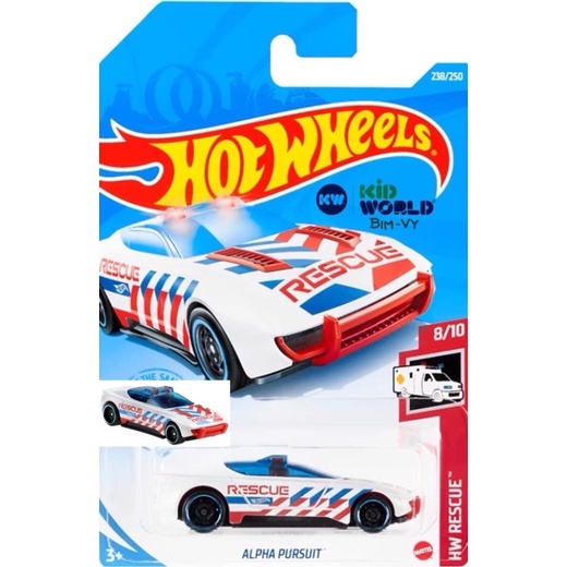 Xe mô hình Hot Wheels basic Cảnh sát Police Alpha Pursuit GTB10.