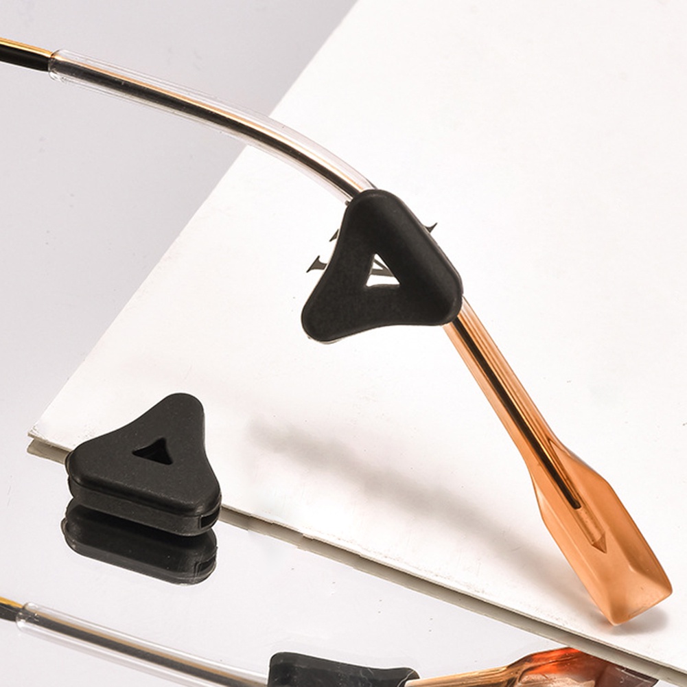 Kính Mát Gọng Silicone Chống Trượt Màu Hồng / Xanh Dương / Đen Phối Dây Xích Thời Trang Cá Tính