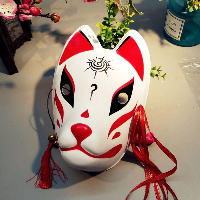 Mặt Nạ Cáo Hóa Trang Halloween Phong Cách Nhật Bản-Mặt Nạ Hóa Trang Hình Cáo Độc Đáo