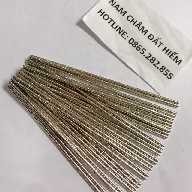 Nam chân viên,nam châm đất hiếm 2x1.5mm, 2x2mm, 2x3mm, 2x5mm