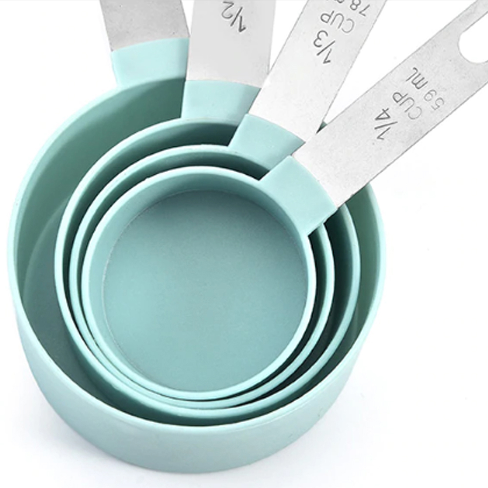 Bộ 4 Cốc Đo Lường Làm Bánh Bằng Thép Không Gỉ Tiện Dụng