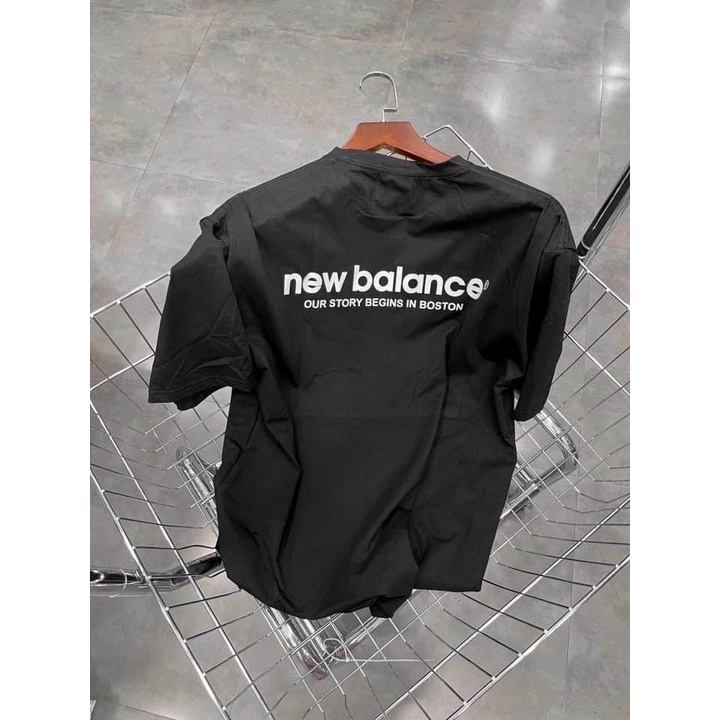ÁO THUN NEWBALANCE ĐEN FORM RỘNG TAY LỠ - CHẤT TICI 40/60