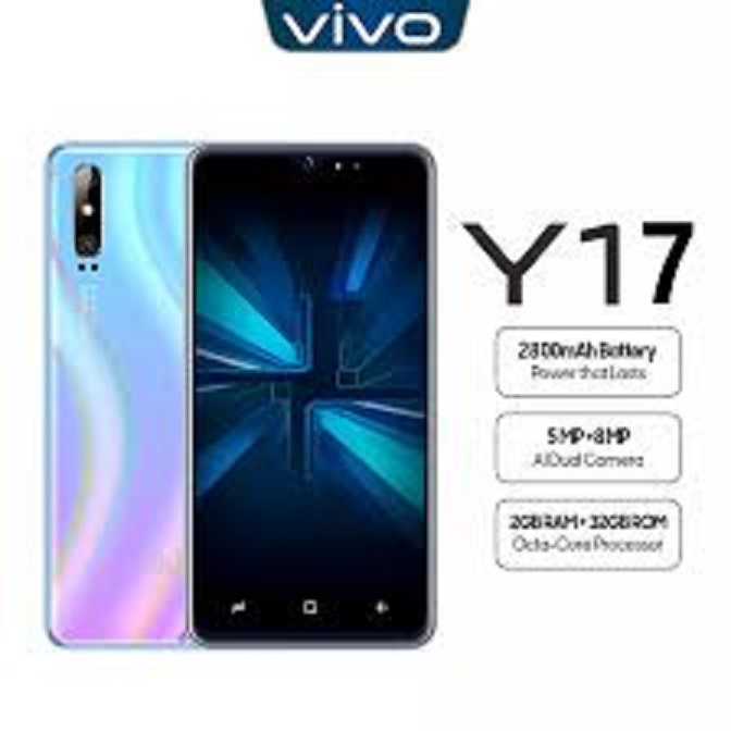 Điện thoại Vivo Y17 2sim ram 8G rom 256G mới Chính Hãng, màn 6.35inch, pin 5000mah, Bảo hành 12 tháng - BCC 04