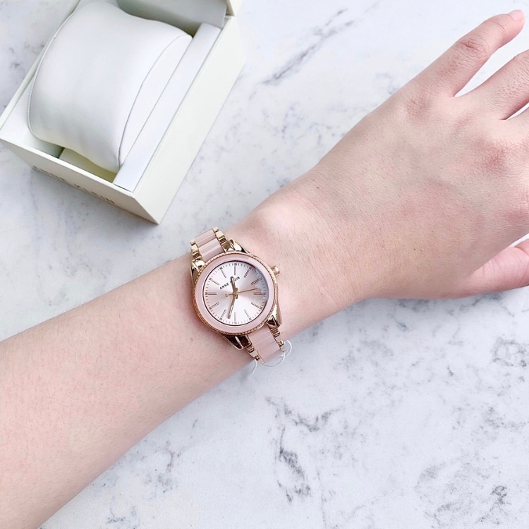 Đồng hồ ANNE KLEIN nữ mã AK/3212LPRG dây demi tone hồng blush và rose gold