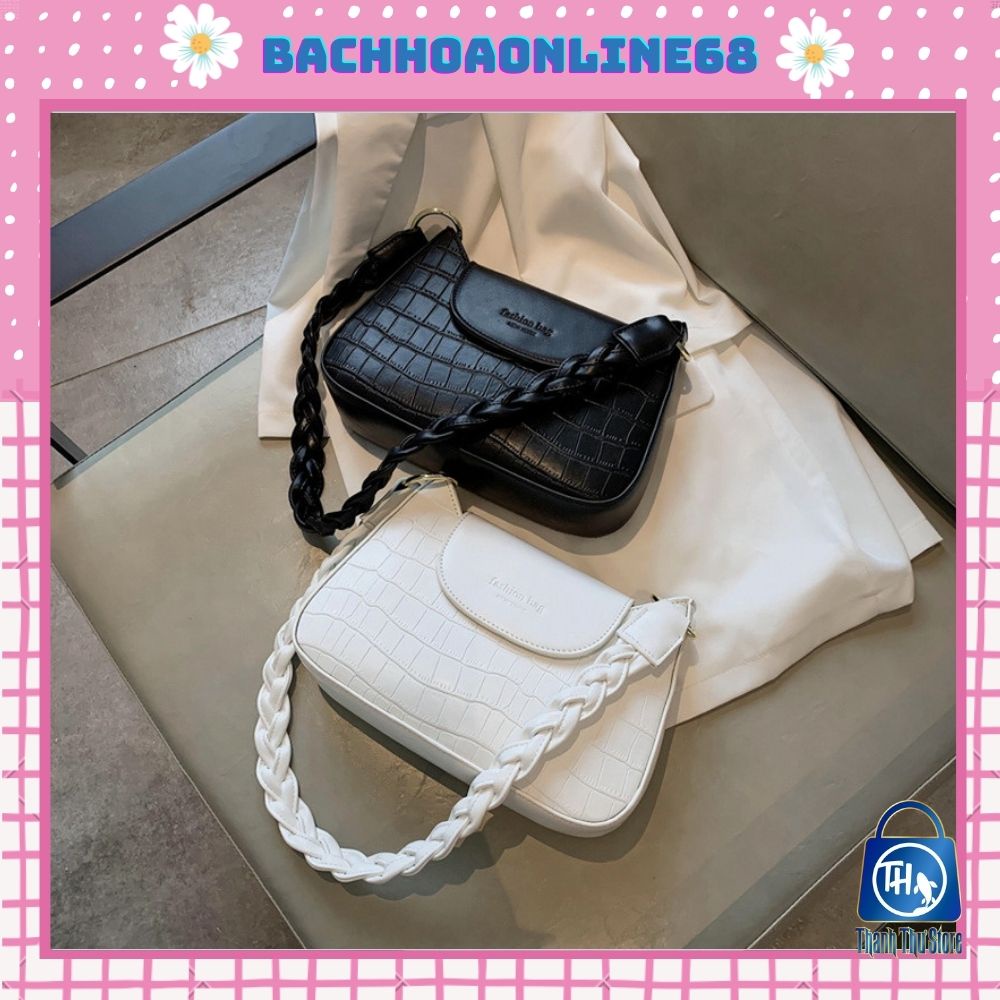 Túi xách nữ, túi kẹp nách đeo vai da rắn quai tết Fashion Bag Bachhoaonline68 562