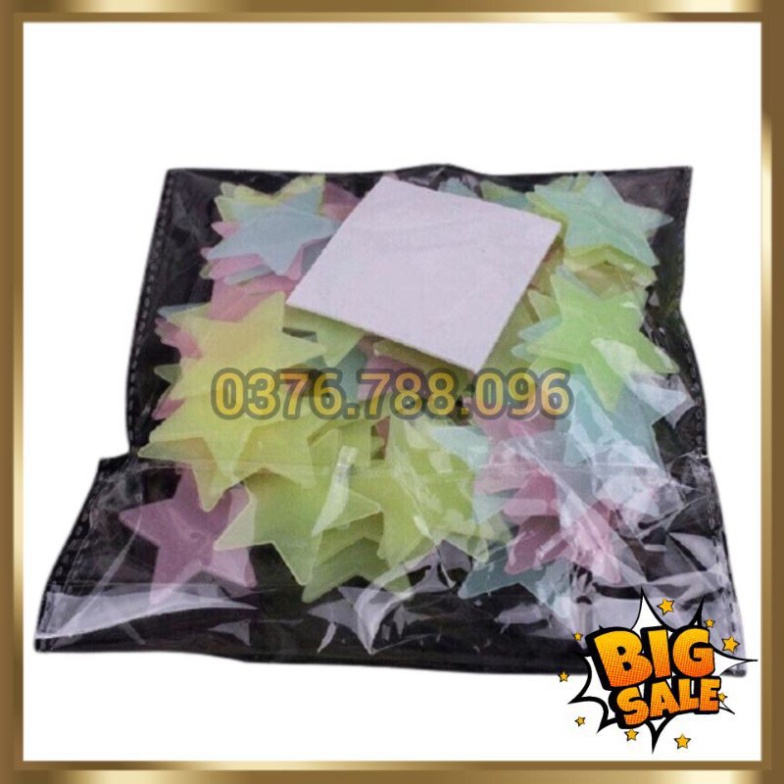 Sao dạ quang phát sáng dán tường trang trí cao cấp cho bé