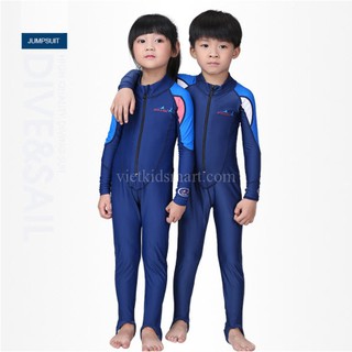 ĐỒ BƠI LIỀN DÀI TAY CHỐNG NẮNG DIVE & SAIL CHO BÉ