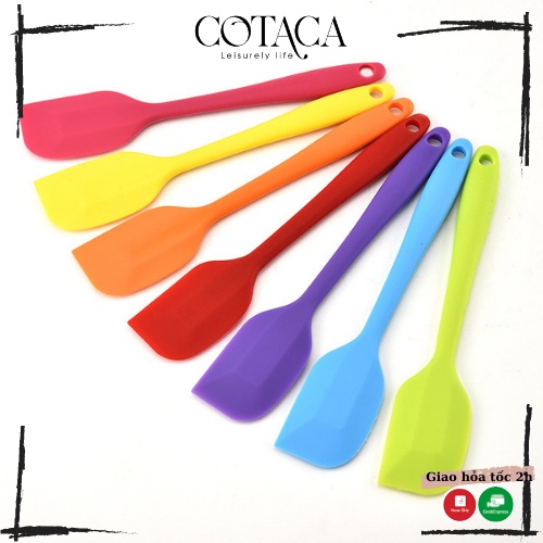 Dụng cụ làm bánh Spatula phới trộn bột, phới dẹt silicone tiện dụng