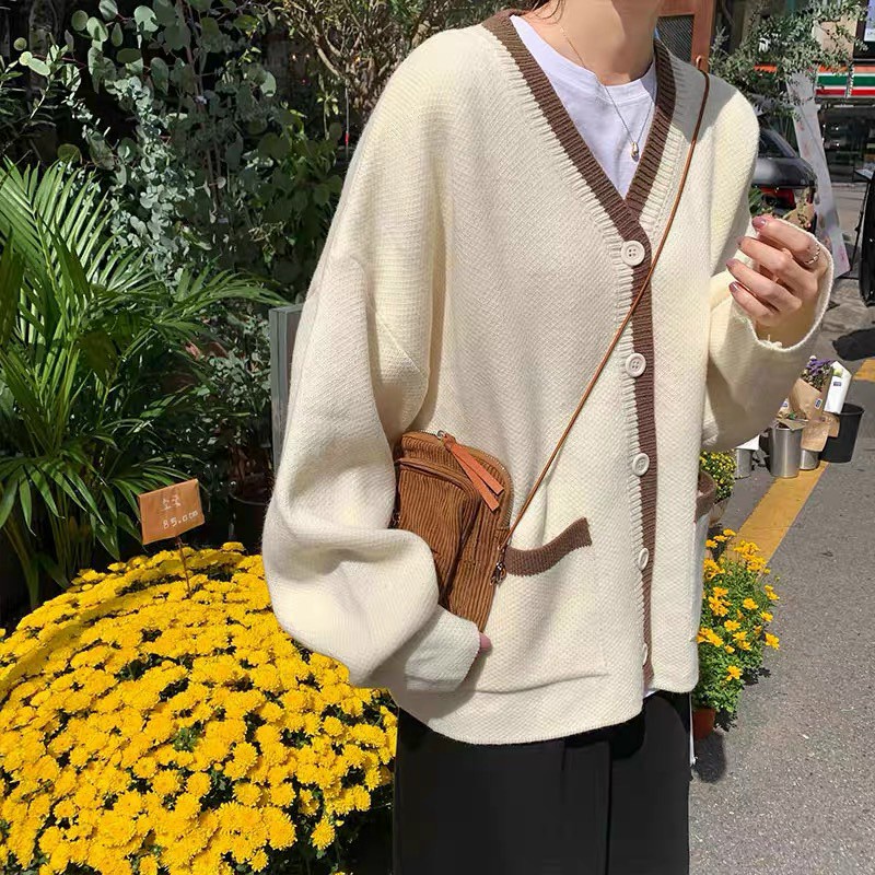 Áo len cardigan hình gấu . Hàng QC