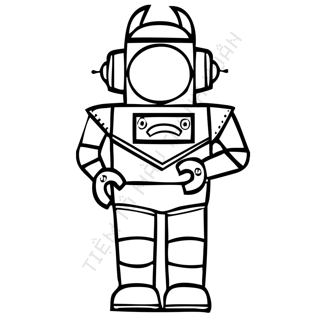 Set 30 Tờ Tranh Tô Màu Hình Robot Cho Bé Tô Màu Sáp, Màu Chì - Tiệm Tô Màu Thanh Xuân