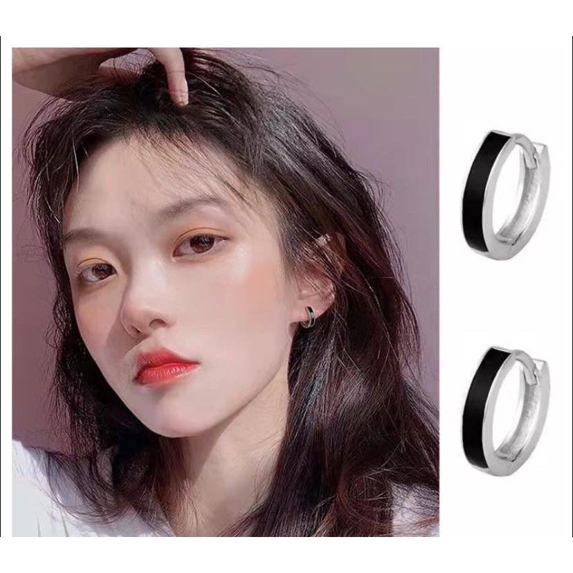 Bông tai - bông bấm chuẩn bạc ta nam nữ đeo bao đẹp