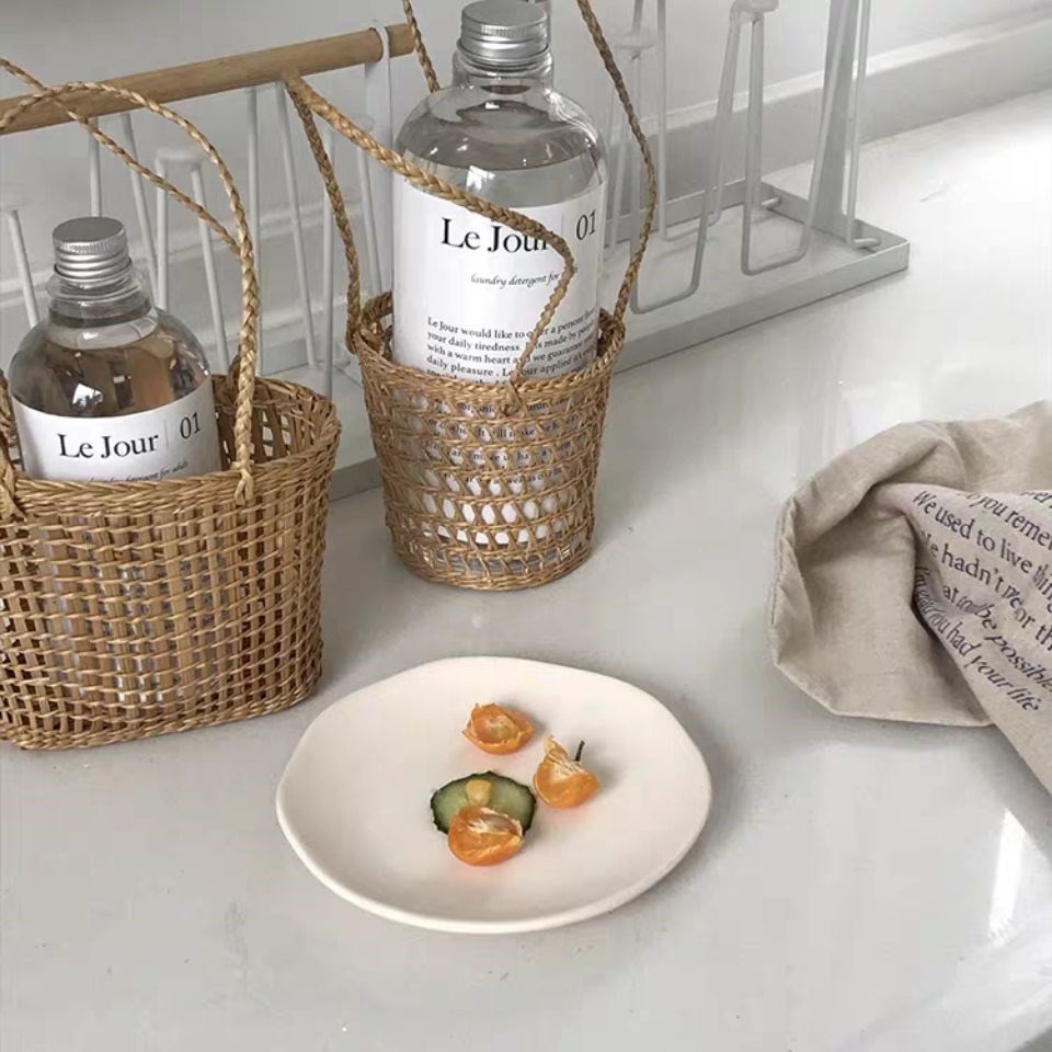 Giỏ đan đựng vật dụng tiện lợi xinh xắn