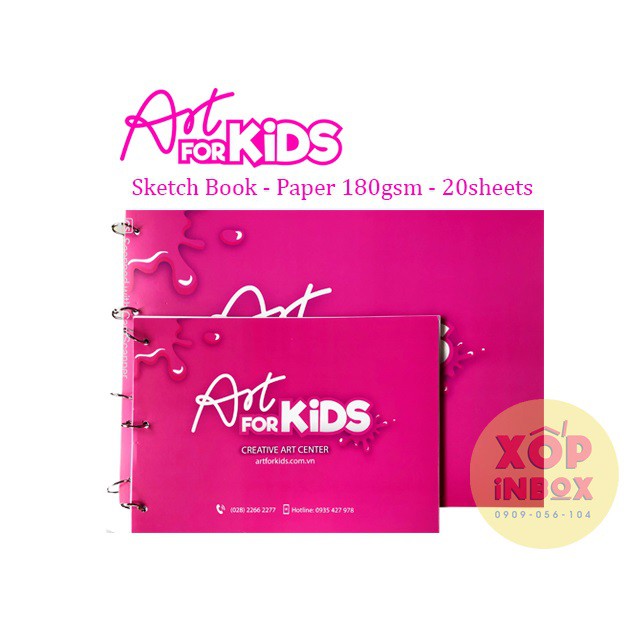 Tập vẽ Roki Artforkids Sketchbook 180gsm A3/A4