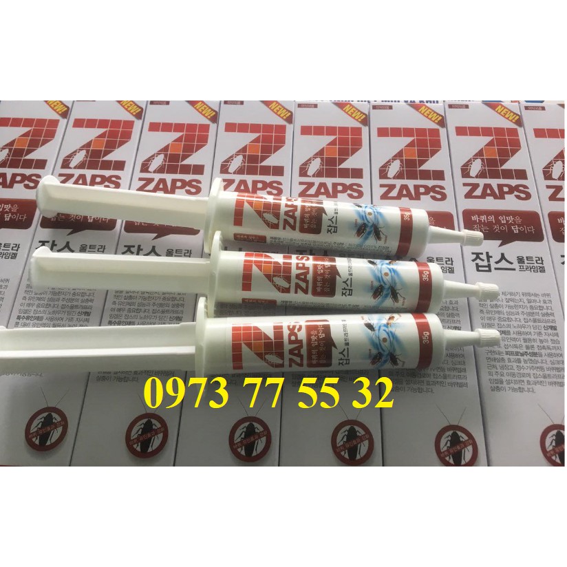 Thuốc diệt gián đức ZAPS xuất xứ Hàn Quốc( tuýp 35g)