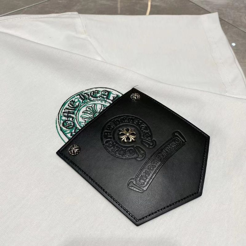 Áo phông nam cao cấp Chrome Hearts hoạ tiết tag túi da mẫu mới nhất 2022