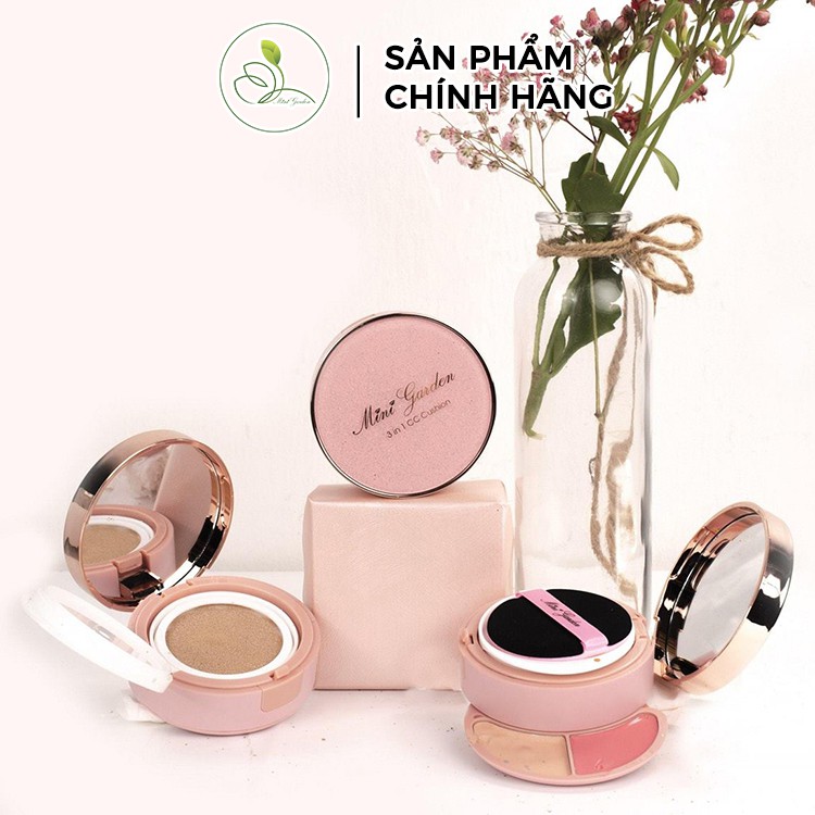 Phấn Nước Mini Garden 3 In 1 CC Cushion SPF 40+ PA+++ ( 1 lõi x 12g) PV991