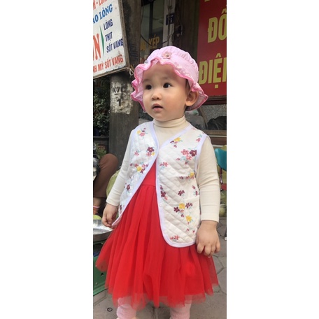 [SALE]-Áo khoác gile sơ sinh trần tám cho bé hàng xuất dư lẻ size