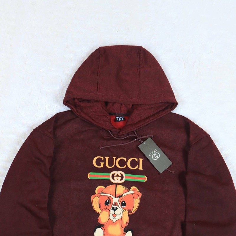 Áo Khoác Hoodie Gucci Màu Trắng / Đen Thời Trang Cho Nam