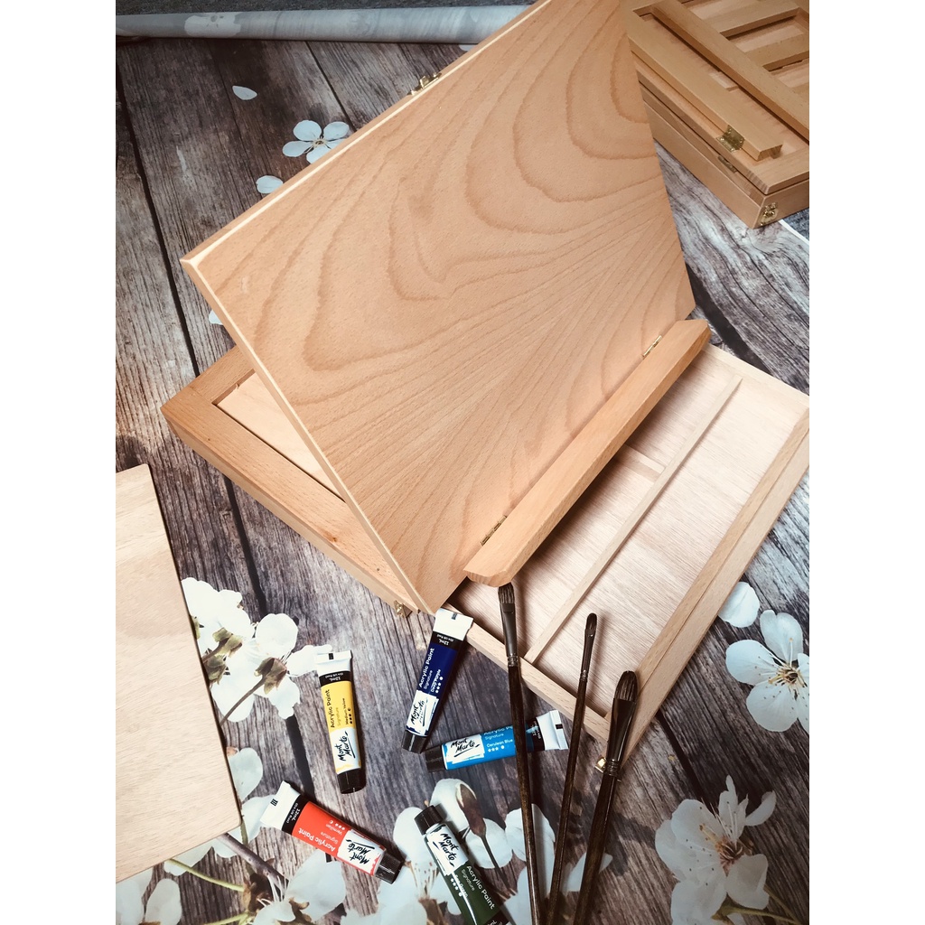 Giá vẽ để bàn kèm khay pha màu HBX-4A