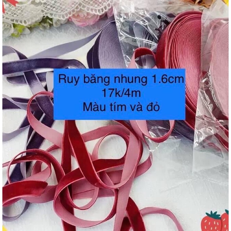 4m ruy băng nhung 1cm