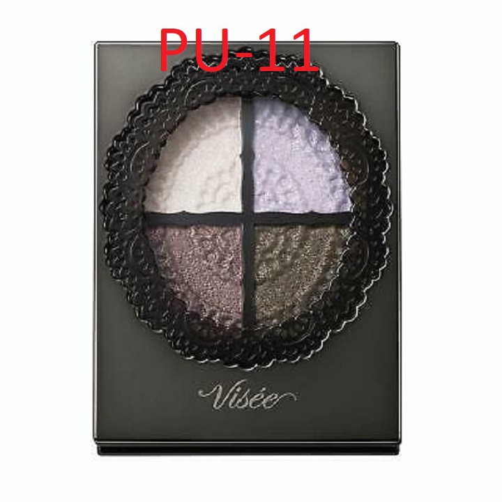 Bảng phấn mắt Visee Rich Glossy Rich Eyes 4.7 gr chứa vàng nguyên chất 4971710247817 nhật bản nội địa