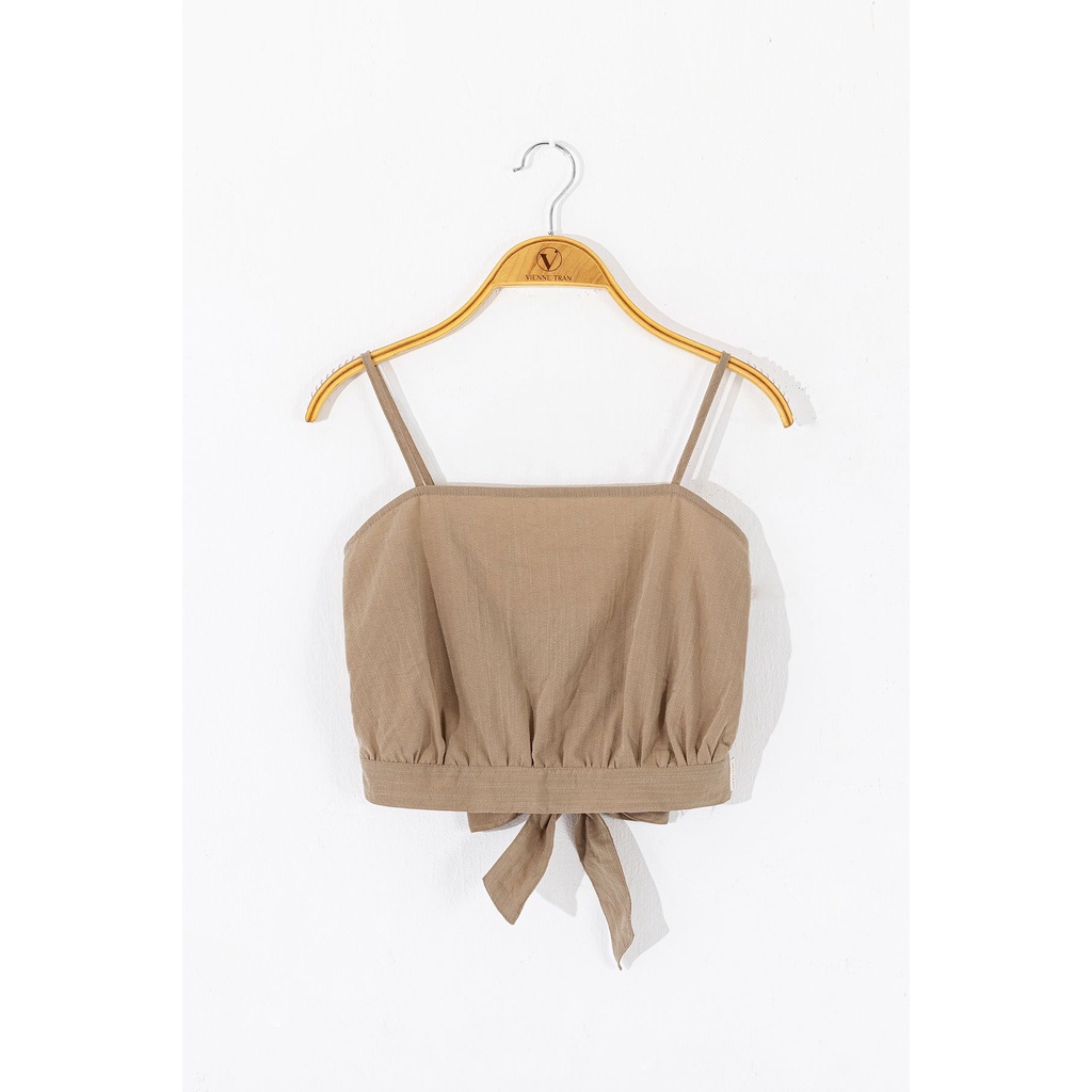 Áo Hai Dây VIEN TRAN Croptop Xẻ Lưng V61R21H049