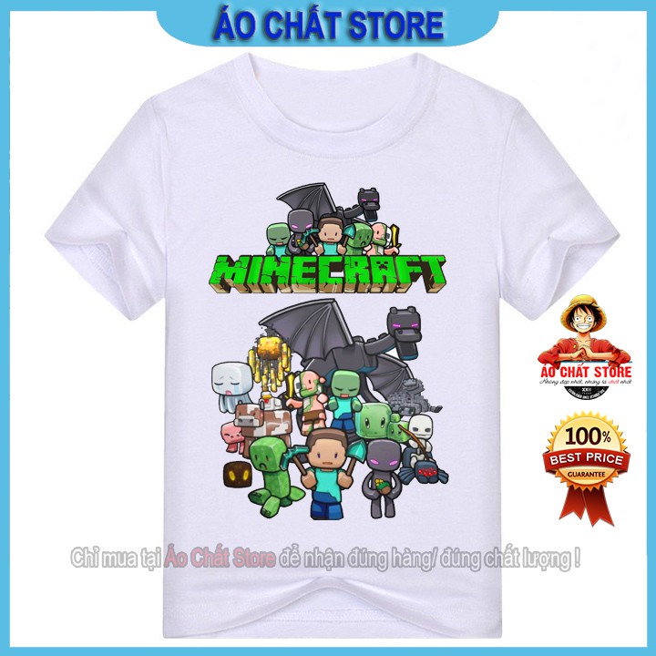 Áo thun trẻ em  Minecraft siêu độc | chất đẹp MC28 | Áo Chất Store