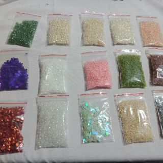 Hạt cườm kết áo trang trí set 6gói