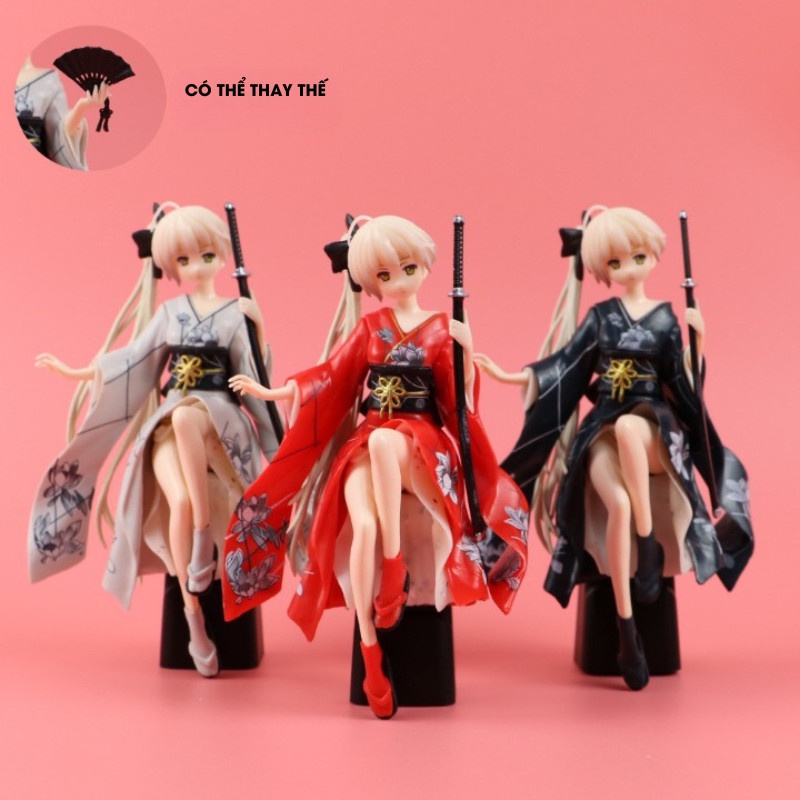 Mô Hình Kimono Anime Trang Trí Taplo Xe - Decor Bàn Làm Việc