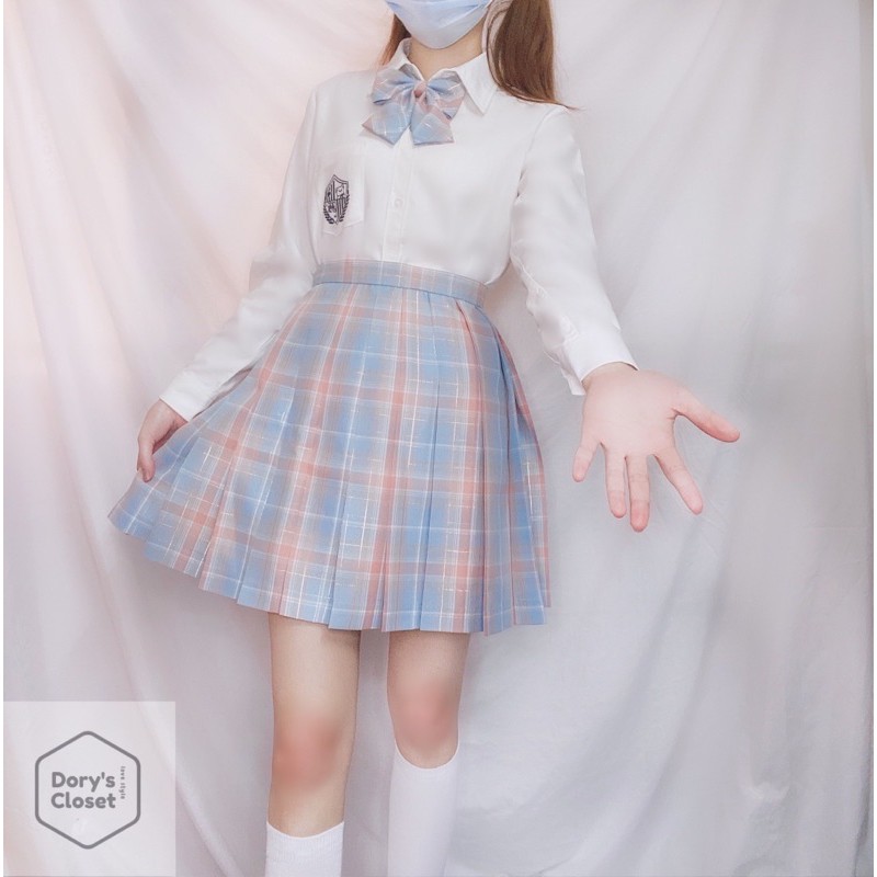 [Sẵn] Chân váy JK xếp ly đồng phục nữ sinh cao cấp nhà Dory( có bling) | BigBuy360 - bigbuy360.vn