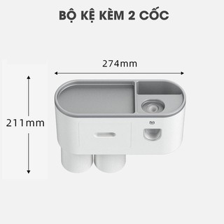 Nhả kem đánh răng 2 cốc ecoco