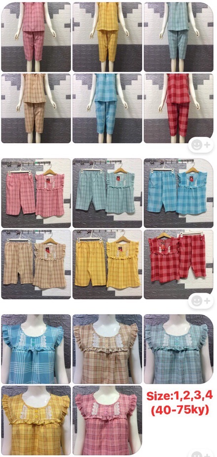Bộ  Lửng thun Lụa kate (từ 40-75kg)