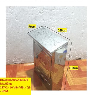 HỘP THƯ INOX CAO CẤP CỠ LỚN - TS03I -