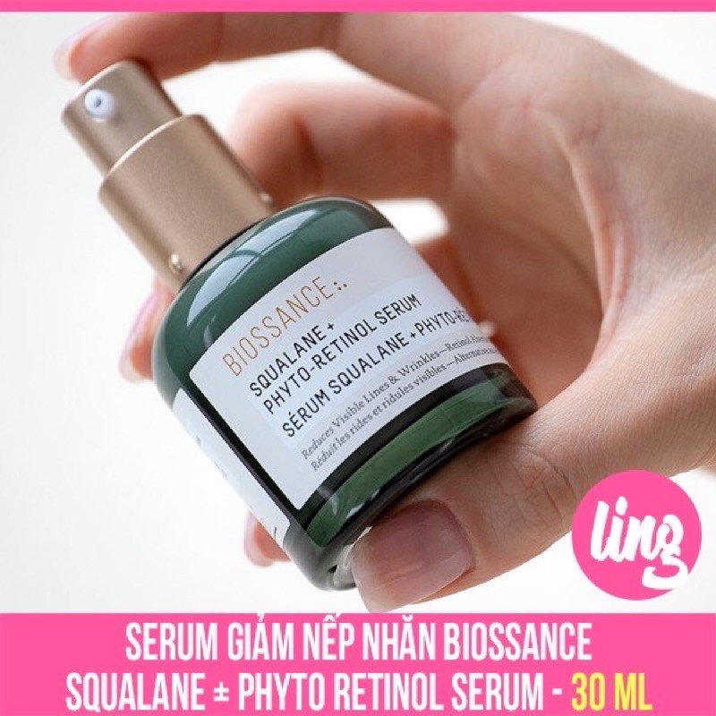 Có bill 🇺🇸 Tách lẻ serum, kem dưỡng, gel dưỡng, dầu dưỡng da BIOSSANCE Squalane retinol mini