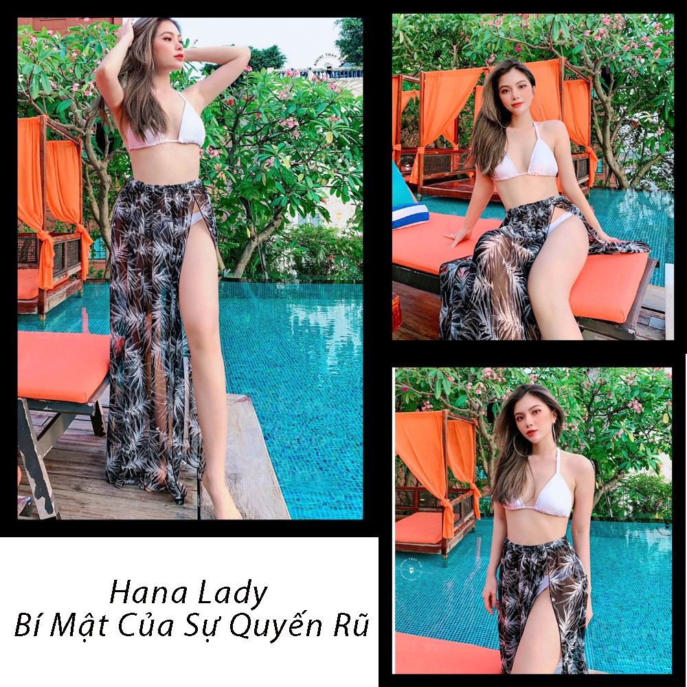 Áo choàng tắm, chân váy bikini sexy cao cấp quyến rũ đi biển cao cấp BN115