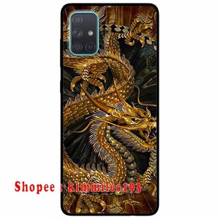 Ốp Lưng Dành Cho Samsung A51, Samsung A71 Rồng Nền Đen
