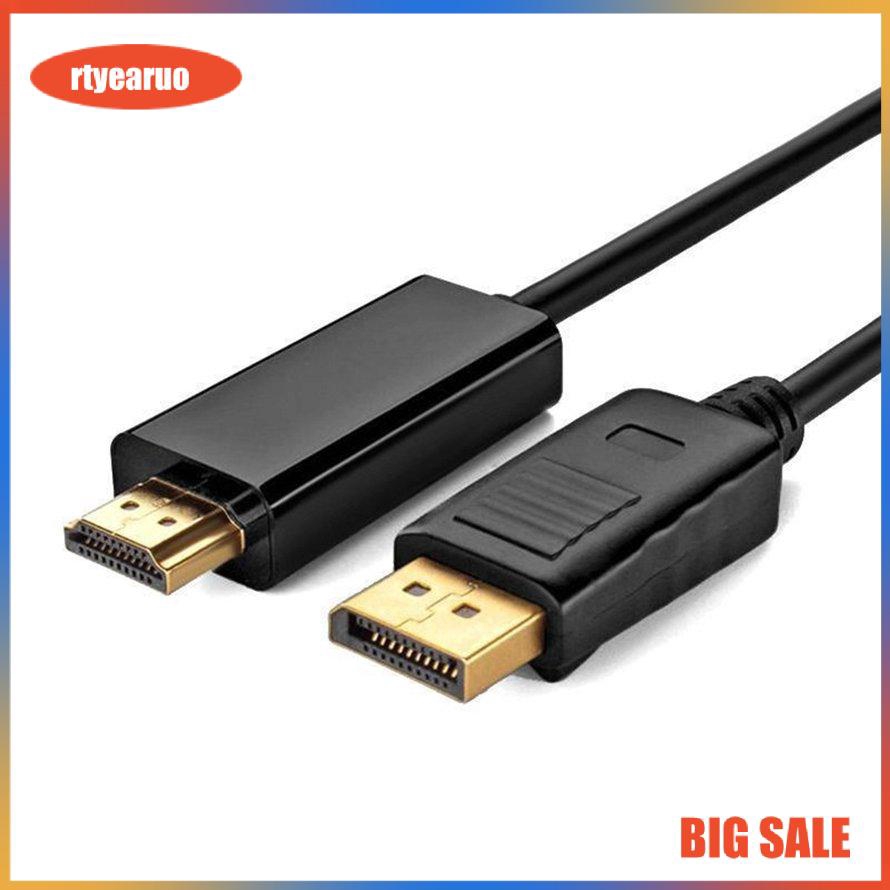 Cáp chuyển đổi Displayport DP sang đầu HDMI 1080p dài 1.8m chuyên dụng cho PC HDTV máy chiếu Laptop chất lượng cao