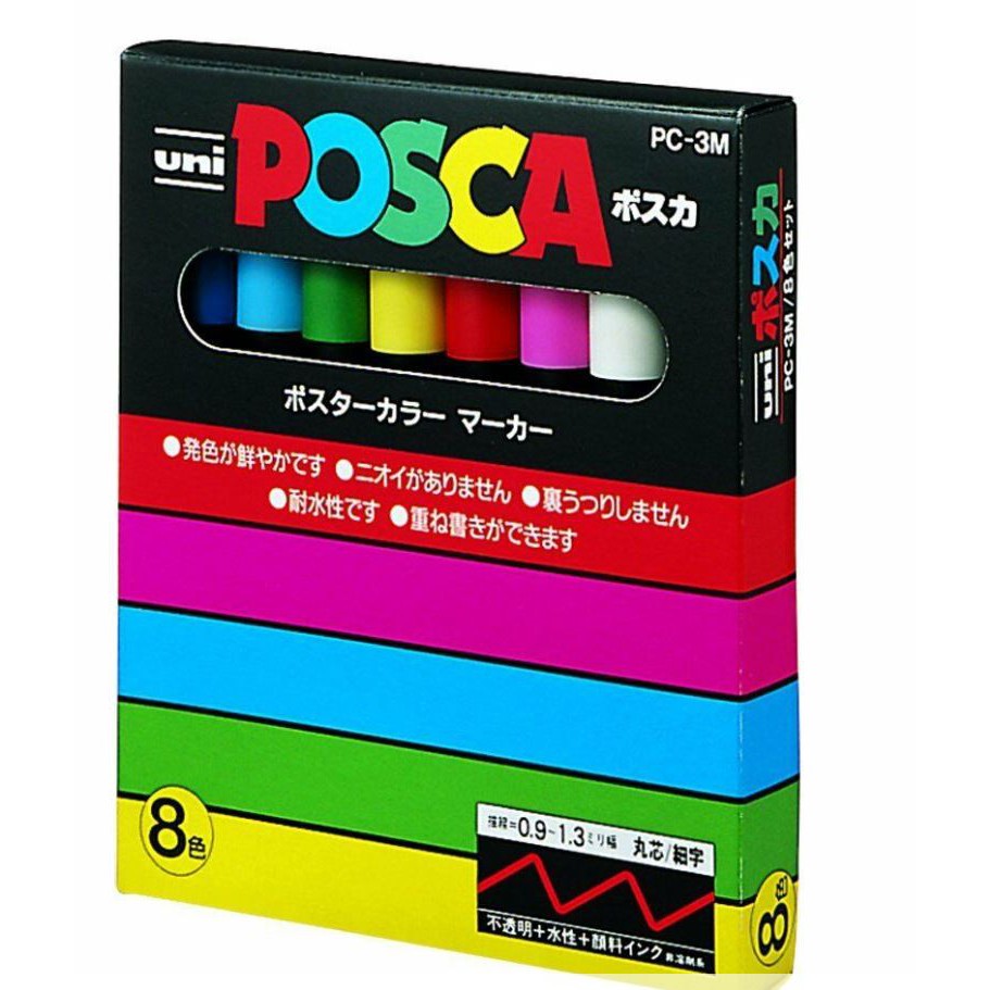 Bộ bút marker Posca, các loại 3M/5M