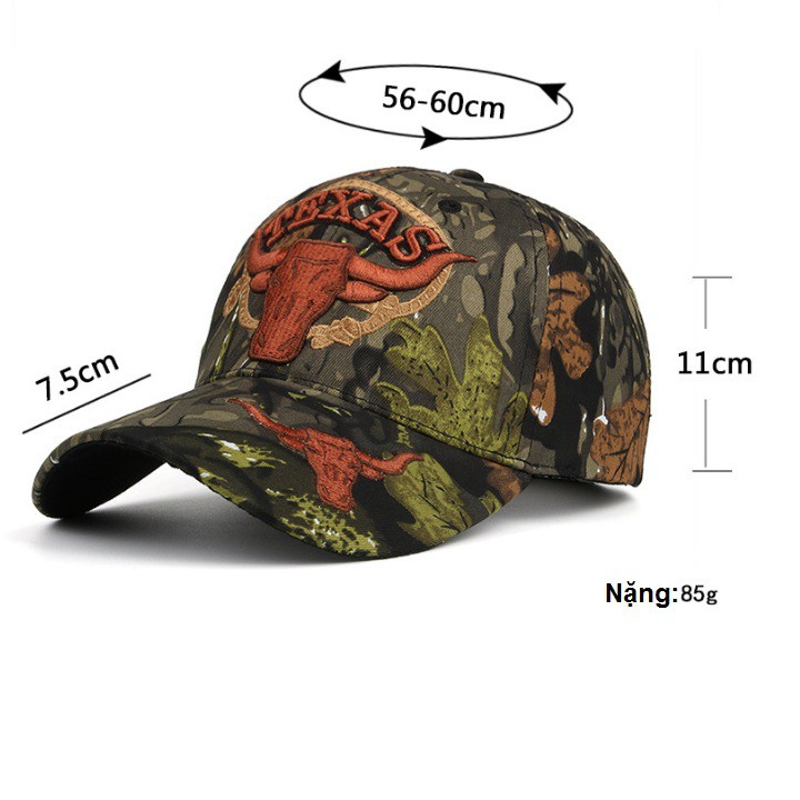 Nón kết Texas phong cách lính A054