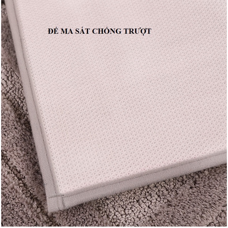 Thảm Lau Chân Thảm Decor Sợi Bông Cotton Siêu Mềm Mại Cao Cấp