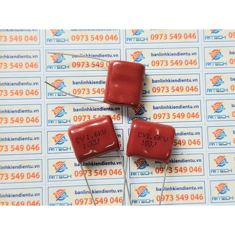 [Combo 20 chiếc] Tụ điện 103J 1.6KV 0.01uF 16mm
